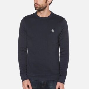 Original Penguin Men's Dark Blue Crewneck Sweater
